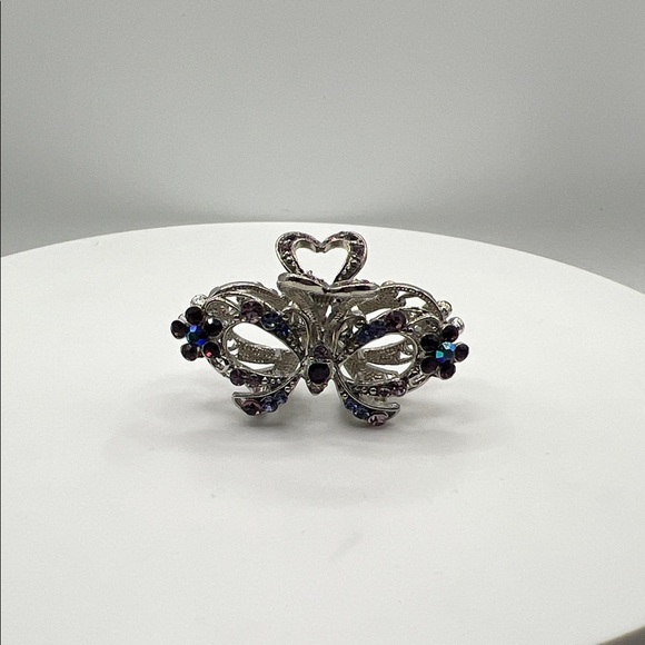 Accessories - 209. Elegant Silver and Rhinestone Hair Clip